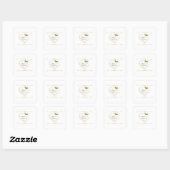Elegante HealWell & Thrive Vierkante Sticker (Vel)
