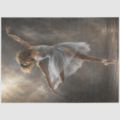 Elegante Hedendaagse Balletdanseres Tissuepapier (Voorkant)