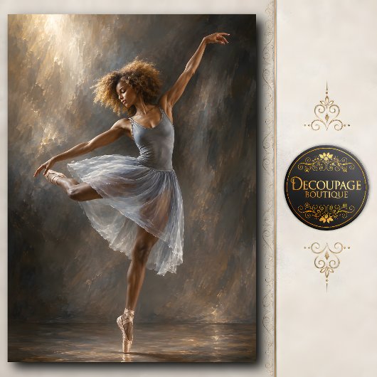 Elegante Hedendaagse Balletdanseres Tissuepapier