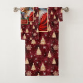 Elegante heer en mevrouw Claus  badhanddoek Bad Handdoek (Insitu)