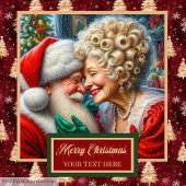 Elegante heer en mevrouw Claus  badhanddoek Bad Handdoek