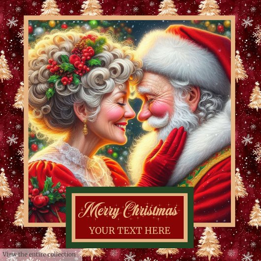 Elegante heer en mevrouw Claus Gouden Bomen Badhan Bad Handdoek