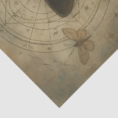 Elegante heks met kristallen bal en tarot - Gothic Tissuepapier (Detail)