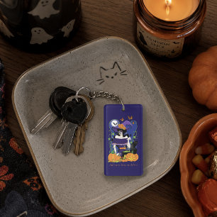 Elegante Heksenheks van Halloween Suiker Skull Paa Sleutelhanger
