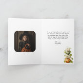  Elegante Heksenkat Foto Gothic Halloween Kaart (Binnen)