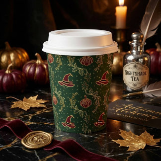 Elegante Hekserige Whimsigoth Halloween Papieren B Bekers