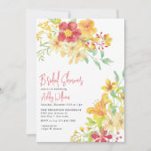 Elegante heldere bloem | chique Vrijgezellenfeest Kaart (Voorkant)