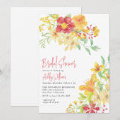 Elegante heldere bloem | chique Vrijgezellenfeest Kaart (Voorkant / Achterkant)