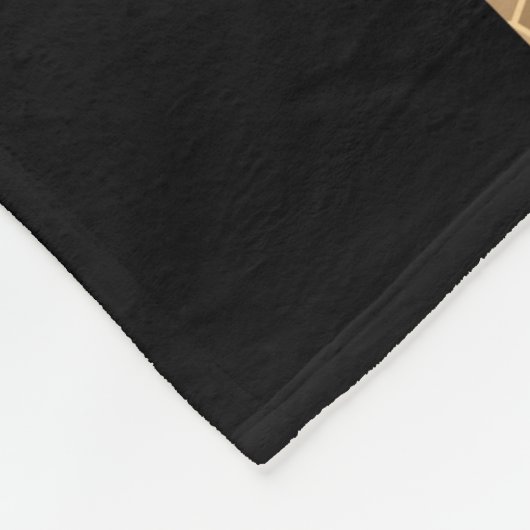 Elegante heldere faux goud en zwarte strepen fleece deken (Hoek)