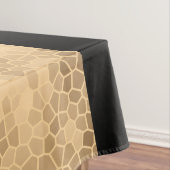 Elegante heldere faux goud en zwarte strepen tafelkleed (Voorbeeld)