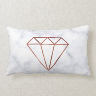 elegante heldere namaak roze goud diamant witte ma kussen