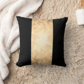 elegante heldere namaakgoud- en zwarte strepen kussen (Deken)