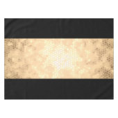 elegante heldere namaakgoud- en zwarte strepen tafelkleed (Voorkant (Horizontaal))