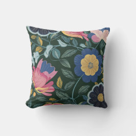 Elegante heldere pastelkleur lente bloemen #8 kussen