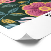 Elegante heldere pastelkleur lente bloemen #8 poster (Hoek)