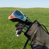 Elegante Heldere Regenboog Waterval Golfheadcover (Insitu)