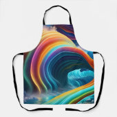 Elegante Heldere Regenboog Waterval Schort (Voorkant)