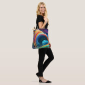 Elegante Heldere Regenboog Waterval Tote Bag (Op model)