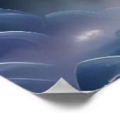 Elegante heldere regenboogwaterval poster (Hoek)