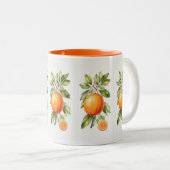 Elegante heldere Waterverf Oranje Mok (Voorkant rechts)