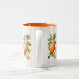 Elegante heldere Waterverf Oranje Mok