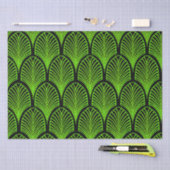 Elegante Heldergroene Art Deco Bogen Tissuepapier (Craft)