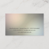 Elegante helle moderne pyramide Visitenkarten Visitekaartje (Achterkant)