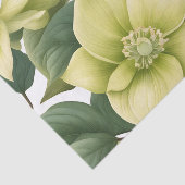 Elegante Hellebore Bloemen Tissuepapier (Detail)