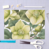 Elegante Hellebore Bloemen Tissuepapier (Craft)