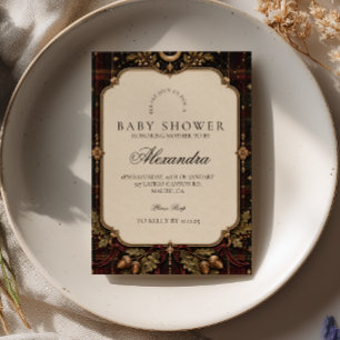 Elegante Hemel Donkere Academische Baby Shower Kaart
