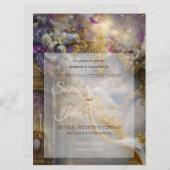 Elegante hemels gouden poort, gouden tekst (Voorkant / Achterkant)