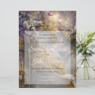 Elegante hemels gouden poort, gouden tekst