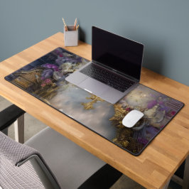 Elegante hemels gouden poort, gouden tekst bureaumat