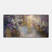 Elegante hemels gouden poort, gouden tekst bureaumat (Voorkant)