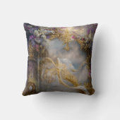 Elegante hemels gouden poort, gouden tekst kussen (Achterkant)