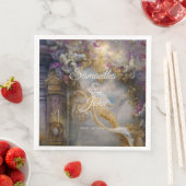 Elegante hemels gouden poort, gouden tekst servet (Insitu)