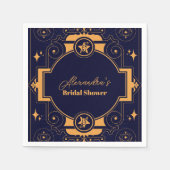Elegante Hemelse Bruidsdouche Servet (Voorkant)