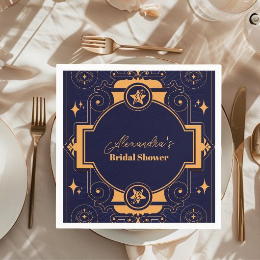 Elegante Hemelse Bruidsdouche Servet