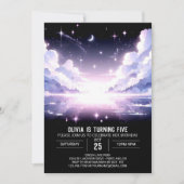 Elegante  Hemelse Digitale Verjaardag Kaart (Voorkant)