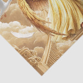 Elegante Hemelse Engel liefhebbers Tissuepapier (Detail)