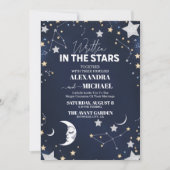 Elegante Hemelse Halve Maan bruiloft Kaart (Voorkant)