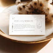 Elegante Hemelse Huwelijkswebsite RSVP QR Code Informatiekaartje