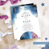 Elegante, hemelse juweel Toon bruiloft Kaart