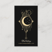 Elegante hemelse mystieke verticale visitekaartje (Voorkant)