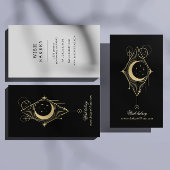 Elegante hemelse mystieke verticale visitekaartje