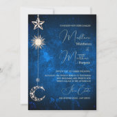 Elegante hemelse sterren Galaxy avond bruiloft Kaart (Voorkant)