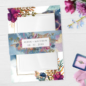 Elegante hemelse Waterverf en mystieke tuin Uitnodigingen Wikkel