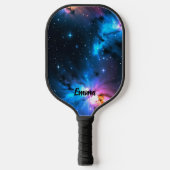 Elegante hemelse wervelingen van sterren aangepast pickleball paddle (Voorkant)