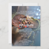 Elegante Henna Indiase bruiloft uitnodigen Kaart (Voorkant)