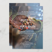 Elegante Henna Indiase bruiloft uitnodigen Kaart